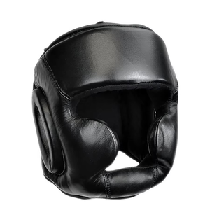 Protector de Cabeza de Boxeo de Cuero Duradero de Alta Calidad con Características Transpirables y Ajustables, Casco de Seguridad Modular - Product Image 1