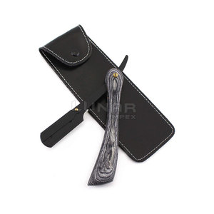 Maquinilla de afeitar con mango personalizado para salón de belleza, maquinilla de afeitar plegable Manual para Barbero, una hoja - Product Image 6