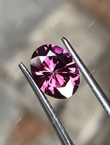 Vente chaude Naturel Rhodolite Grenat Ovale Coupe Pierres Précieuses En Vrac Couleur Cerise De La Fabrication De Bijoux au Prix De Gros - Product Image 3