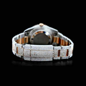 High Quality Unisex Moissanite Studded Iced out <b>Watch</b> <b>Black</b> Diamond Luxury <b>Watch</b> at Wholesale Price New Age - Product Image 3