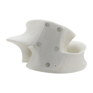 Objet de table blanc artistique, sculpture, pièce décorative de qualité supérieure pour les espaces domestiques contemporains, vente en gros en provenance d'Inde - Product Image 4