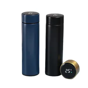 Sd169 Slimme Led Temperatuur Display Metalen Isolatie Waterfles Thermos Cup Roestvrij Staal Intelligente Vacuümkolf