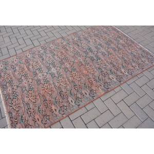 พรมหญ้าทะเลสไตล์ตุรกีโบราณดีไซน์คลาสสิกงานปะต่อสีน้ำตาลสีเขียววัสดุหญ้าทะเลขนสัตว์6.9ft 4.1ชิ้นสำหรับห้องนั่งเล่นที่บ้านสำหรับวัยรุ่น - Product Image 2