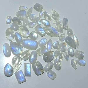 Natural <b>Rainbow</b> Moonstone Loose Gemstone Natural Cabochon Loose Gemstone Wholesale Natural Loose Gemstone Use Jewelry Making - Product Image 4
