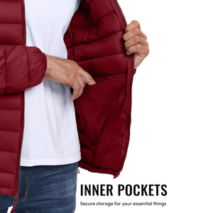 Winter Custom Logo Design Bomber Puffer <b>Jackets</b> <b>Warm</b> Thick Hooded Quilted Outerwear Insulated <b>Jacket</b> for <b>Men</b> - Product Image 5