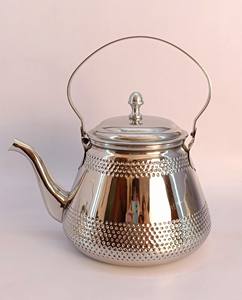 Stylish Tea <b>Pot</b>/Tea Kettle Finished for Home Hotel Restaurant Stainless Steel Dishwasher Safe Mirror Finished Tea Coffee Kettle - Product Image 5