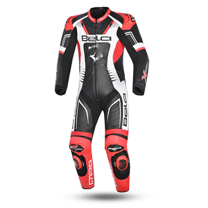 Traje de Motociclismo de Cuero Personalizado al por Mayor, de Alta Calidad, Impermeable, Cortavientos y Transpirable, Conjunto de Una Pieza, Chaqueta y Pantalón - Product Image 1