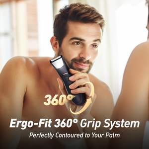 Rasoir électrique pour homme avec lames en céramique, lumière LED et verrouillage de voyage, tondeuse pour poils du corps - Product Image 4