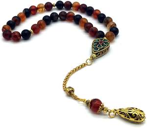 Gran oferta de cuentas de oración islámicas, accesorios musulmanes, marrón, Tasbih 99, cuentas de oración de madera de 8MM personalizadas - Product Image 6