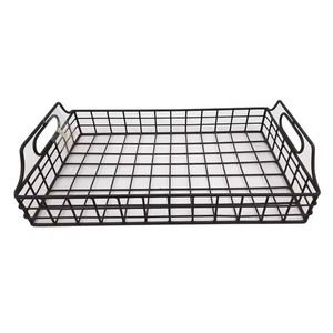 Mesa de gran capacidad de almacenamiento, soporte decorativo para centro de mesa, cuenco para verduras, caramelo, cesta redonda de alambre de Metal para frutas - Product Image 6