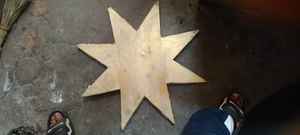 Fournisseur en gros de haute qualité Art déco de Noël suspendu décoration d'hôtel à utiliser nouveauté fabricant de farine d'étoile en laiton - Product Image 5