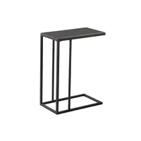Table d'appoint de luxe moderne en bois blanc avec plateau en bois et structure en métal, meubles de salon, table basse et table de chevet
