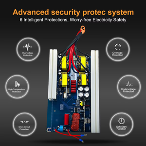 Convertisseur d'ondes sinusoïdales pures 4000W 12V 24V vers 220V |   Convertisseur d'alimentation DC/AC pour systèmes solaires hors réseau, camping-cars, camions, et systèmes de secours domestiques - Product Image 6
