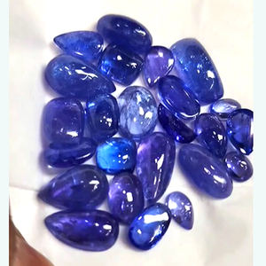 24pcs Naturel Tanzanite 7mm-17mm Poire Rectangle Cabochon Haute Qualité Collier de Pierres Précieuses Lâches 100cts Lot Taille Libre Iroc Ventes - Product Image 1