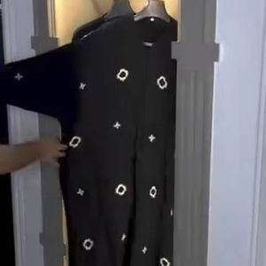 Vêtements musulmans traditionnels islamiques élégants et modestes pour femmes, brodés à la main, vêtements de fête, abaya de style Dubaï-accessoire inclus - Product Image 3