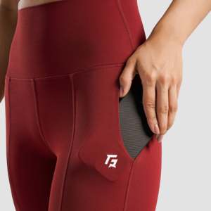 Momentum Red <b>Flared</b> Pants Stylish Yoga <b>Leggings</b> - Product Image 6