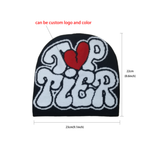 Gorro de Punto Jacquard Grueso de Color Sólido, Cálido y Moderno para Invierno, Personalizable para Hombres y Mujeres, para Viajes 2026 - Product Image 5