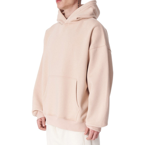 OEM Design pour hommes pulls à capuche lourds en coton mélangé Basics Logo personnalisé hiver pull vierge surdimensionné à capuche Basics - Product Image 5