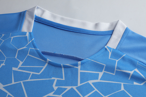 ชุดเสื้อฟุตบอลแขนสั้นของผู้ชายชุดเล่นกีฬาฝึกระบายอากาศพิมพ์หมายเลขชื่อทีม - Product Image 3