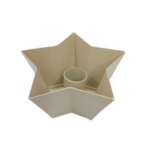 Soporte de vela de hierro en forma de estrella para decoración del hogar, soporte votivo de gran tamaño de Color gris brillante para fiesta, hogar y decoración de mesa - Product Image 2