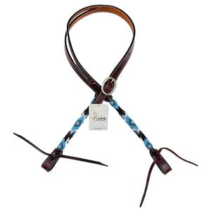 Top Tendance Personnalisé En Cuir Western Équitation Headstall avec Unique Perlé Split Oreille Conception Prix Compétitif - Product Image 1