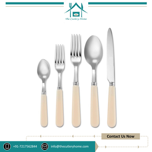 Meilleur revendeur de couverts en acier inoxydable de 5 pièces avec poignée en résine, qualité assurée, sans danger pour les aliments - Product Image 2