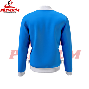 แจ็คเก็ตเบสบอลผู้ชายผ้าขนสัตว์แท้ 100% สไตล์วินเทจลำลอง คอตั้ง ทรงบอมเบอร์  ย้อมสีพื้น  ลายตัวอักษร  สำหรับฤดูหนาว - Product Image 2