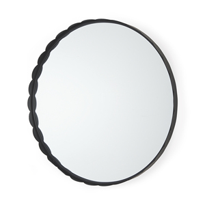 Ajoutez une touche de charme avec le miroir sunburst. Notre miroir mural à motif de feuille d'or est conçu pour donner un look chaleureux à votre maison. - Product Image 2