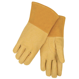 ถุงมืองานเชื่อมถุงมือหนังวัวแบบแยกสำหรับเตาบาร์บีคิว - Product Image 1