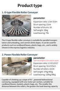 Flex Flex konveyör rulo üreticisi parça dönüm mikro taşınabilir motorlu sürücü davul küçük kanatlı esnek makaralı konveyör - Product Image 5