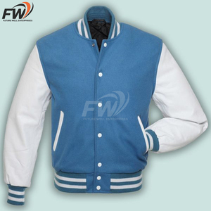 แจ็คเก็ตวิซาร์ดผู้ชายสำหรับฤดูหนาว ขายส่ง รับทำโลโก้และสีตามสั่ง ไซส์ใหญ่ ผ้าถัก สไตล์ไฮสตรีท แฟชั่นลำลอง - Product Image 3