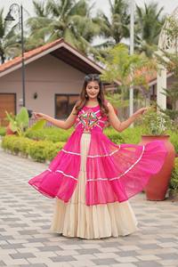 Shree Ram Creation - Vestidos Reversibles de Algodón Puro con Trabajo Gamathi, Estilo Moderno, Especiales para Navratri, para Bodas, Próximamente Disponibles! - Product Image 6