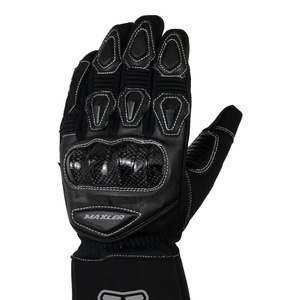 Nouveau design Gants courts de moto Gants antidérapants pour doigts complets en cuir élastique respirant et imperméable - Product Image 4