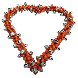 Design impressionnant décoratif suspendu coeur fer/perles tenture murale nickelage pour la maison et la décoration de noël à la main - Product Image 6