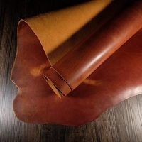 Cuir de vachette pleine fleur fini au tannage organique, véritable cuir pour artisanat, outillage, couture, loisirs créatifs, atelier, confection de jupes et ceintures