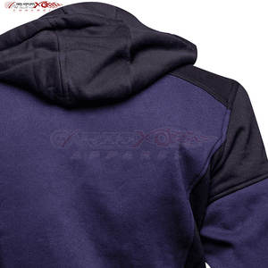 Sweat à capuche de moto doublé en polaire pour hommes avec un look Streetwear urbain et une finition résistante Sweat à capuche en polaire de protection pour hommes - Product Image 5