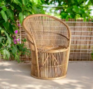 เก้าอี้หวายสำหรับรับประทานอาหารกลางแจ้งแบบทันสมัยสำหรับบ้านและห้องนั่งเล่นเก้าอี้หวายเฟอร์นิเจอร์ไม้ไผ่สำหรับใช้ในสวน - Product Image 4