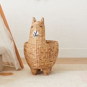 ตะกร้าเก็บผักตบชวารูปสัตว์,ตะกร้าโบราณใช้ในบ้าน - Product Image 1