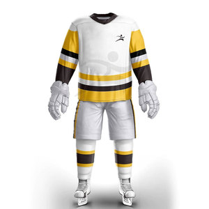 Uniformes de hockey sobre hielo personalizados, fabricante de camisetas en Canadá, bajo 100% de poliéster, hecho a medida en Pakistán, fabricante de ropa deportiva - Product Image 4