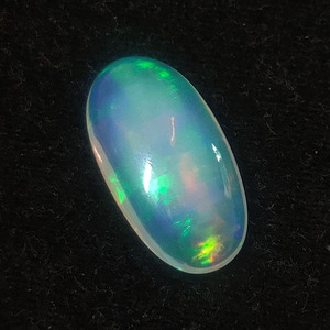 Natural etíope 6,2 Cts Obalong ópalo blanco cabujón 21x12mm cabina ovalada genuino 6,2 Cts ópalo gemas para joyería piedras preciosas sueltas - Product Image 1