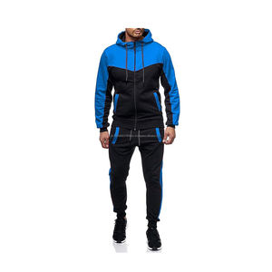 Chándales para hombre, conjuntos de 2 piezas, chándales para hombre, chándal de manga larga, conjuntos deportivos atléticos con cremallera completa, OEM personalizado - Product Image 1