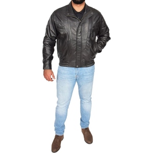 Chaqueta de Cuero de Oveja Personalizada para Hombre de Primera Calidad, Prenda Exterior Elegante de Cuero Auténtico - Product Image 4