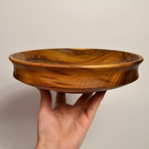 Bol à chocolat en bois d'acacia écologique fait à la main de qualité supérieure, compatible lave-vaisselle, pour le ramadan, l'Aïd et les cadeaux de mariage - Product Image 1