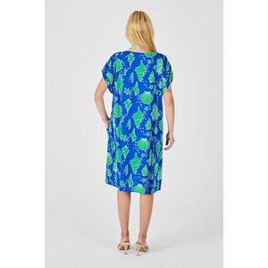 Abito Oversize con scollo a V fantasia a conchiglia - Product Image 5
