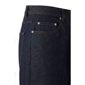 Pantalones Vaqueros de Mezclilla de Pierna Recta, Lavado Oscuro, Cintura Alta, Corte Regular, Algodón, Estilo Casual Otoñal para Hombre 2026 - Product Image 3