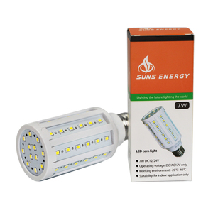 Oem ODM độ sáng cao 12V 36V E27/E26/E14 DC ngô đèn <span class=keywords><strong>LED</strong></span> với CRI80 & 20000 giờ tuổi thọ cho bán buôn - Product Image 1