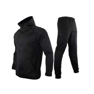 Conjunto de chándal de algodón 100% para hombre, sudaderas con capucha y cremallera con logotipo en blanco personalizado, sudaderas para correr apiladas, deportes ajustados, forro polar de invierno - Product Image 6