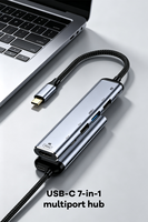 Station d'accueil USB-C 5-en-1 : Hub multiport USB 3.1/2.0 avec sortie 4K et charge PD 100W