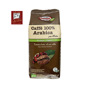 100% Organic Coffee Arabica 250g <b>Bag</b> Ground Coffee Pure Arabica Domestic Use GVERDI Italian Food Selection Made in Italy - Product Image 1