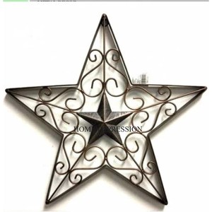 ดาวโลหะชุบสังกะสีแบบชนบทสำหรับแขวนติดผนังดีไซน์เนอร์ดาวโลหะติดผนังแบบคลาสสิก - Product Image 5